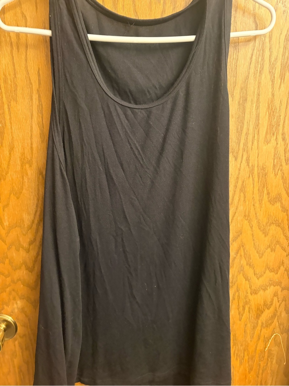 ALO Yoga Black Scoop Neck Tank - Classic Stretch Layering Top